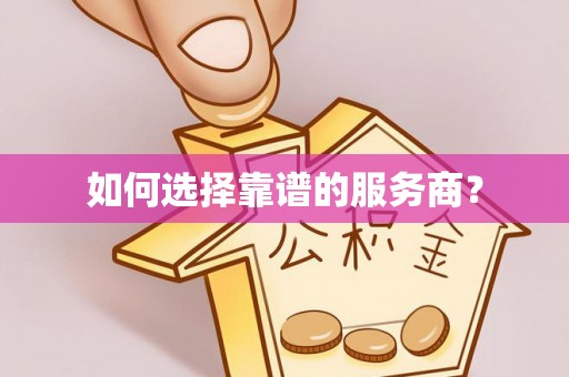 集贤如何选择靠谱的服务商？